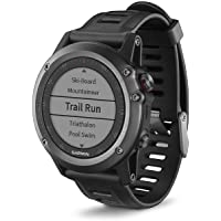 Garmin Fénix 3 - Reloj multideporte con GPS- Pantalla 1.2&quot-- sin sensor de frecuencia cardiaca- Gris-Negro